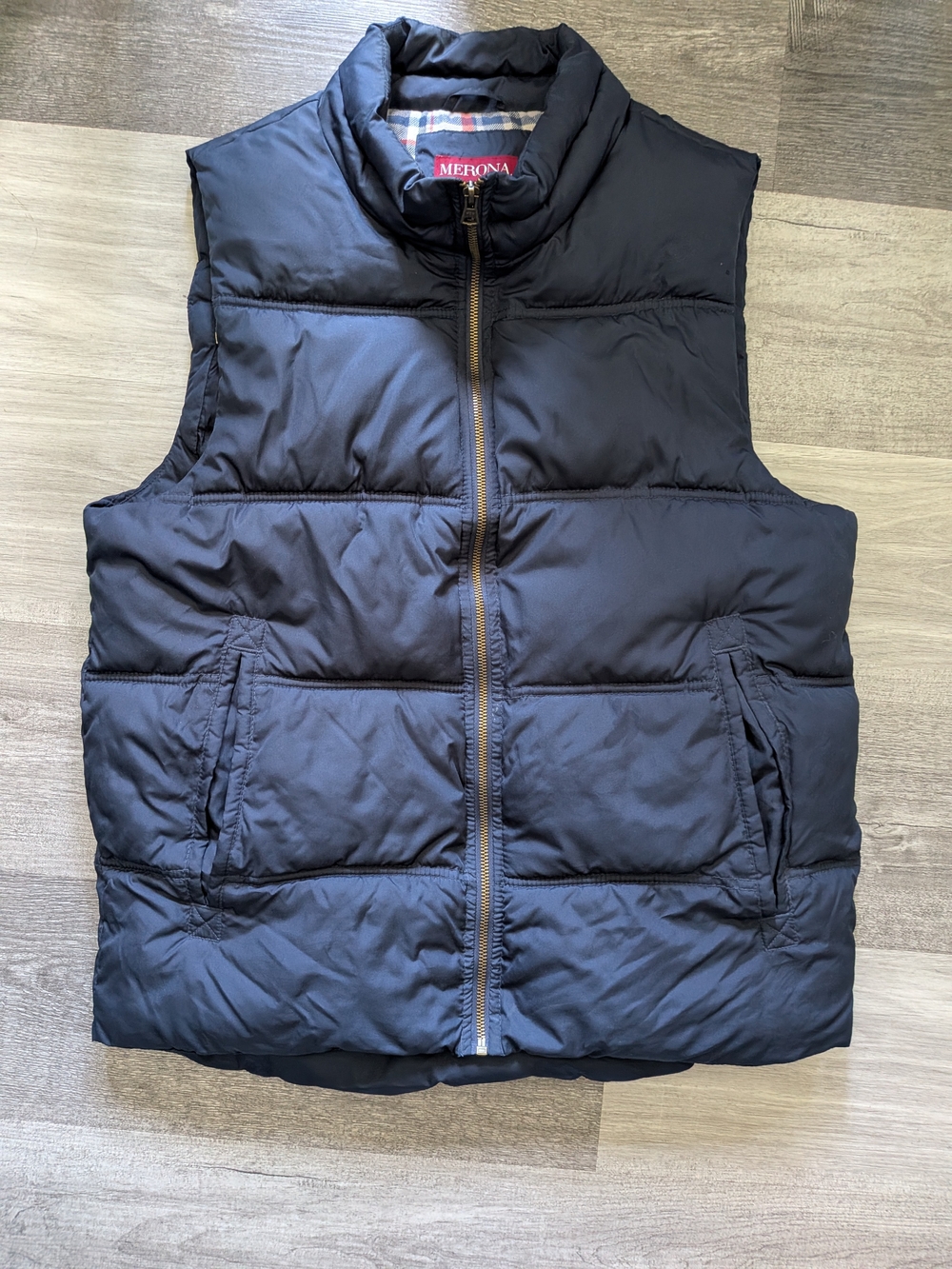 Merona Navy Blue Puffer Vest